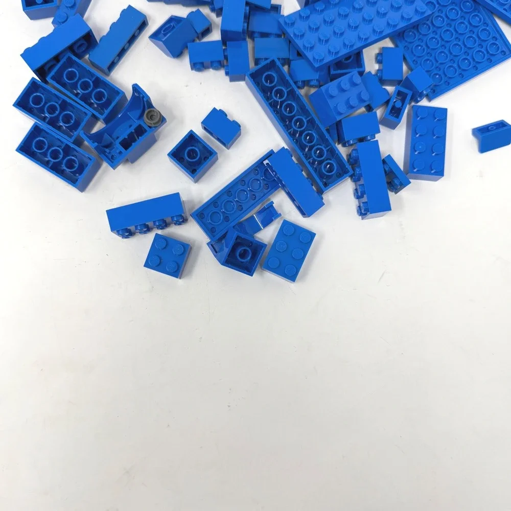 LEGO Bulk Blue Bricks Plates Specialty Pieces Lot 4oz Assorted Parts MOC
